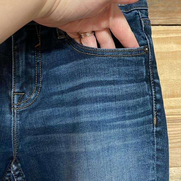 Vigoss size 26x29 jagger skinny dark wash super stretchy whisker faded jeans - Picture 3 of 13